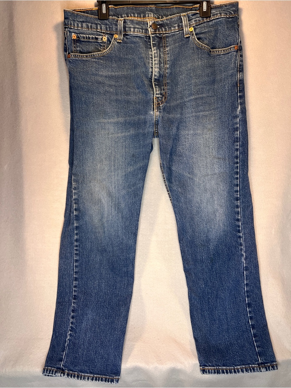 Levi's 505 Mens Jeans Medium Wash W38 L29 0120 Classic Fit Cotton Blend